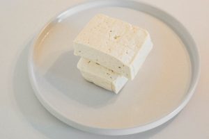 a plate of cheese